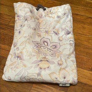 Victoria's Secret Floral Backpack with Purple and Beige Beach Towel